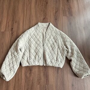 Lululemon Quilted Bomber Jacket
Light green.